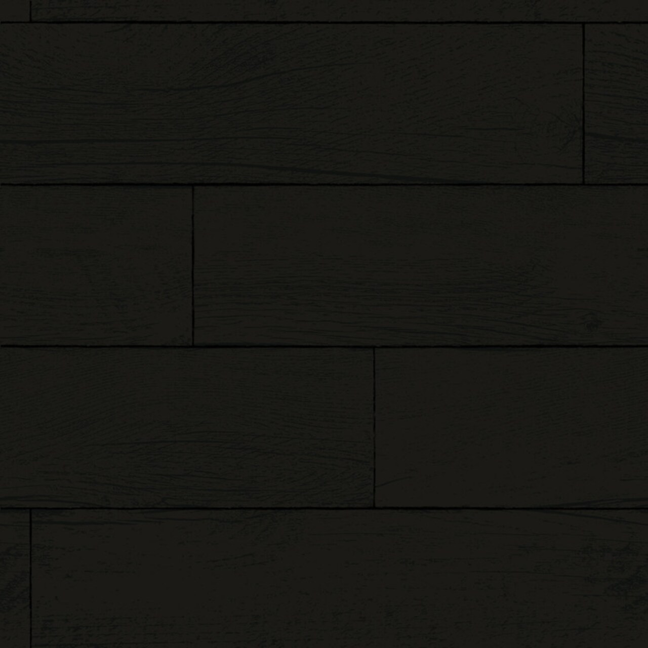 Tempaper Wood Planks Textured Peel and Stick Wallpaper Shiplap Black